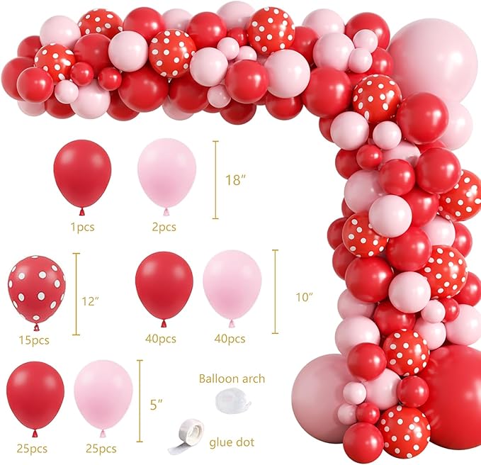 Berry Baby Girl 1st Birthday Decor, Strawberry First Birthday Decorations for Girls with Balloon Arch, Party Backdrop, High Chair Banner, Crown, Photo Banners, Cake Topper