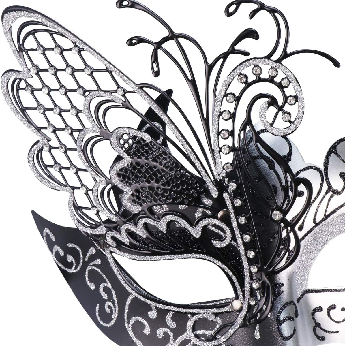 Mysterious Venetian Butterfly Lady Masquerade Halloween Party Mask Evening Prom Ball Mask Bar Costumes Accessory