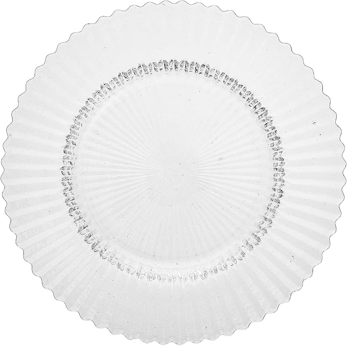 Fortessa Archie Glass Salad/Dessert Plate, 8.5 Inch, Clear