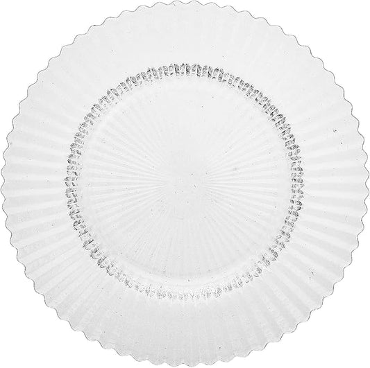 Fortessa Archie Glass Salad/Dessert Plate, 8.5 Inch, Clear