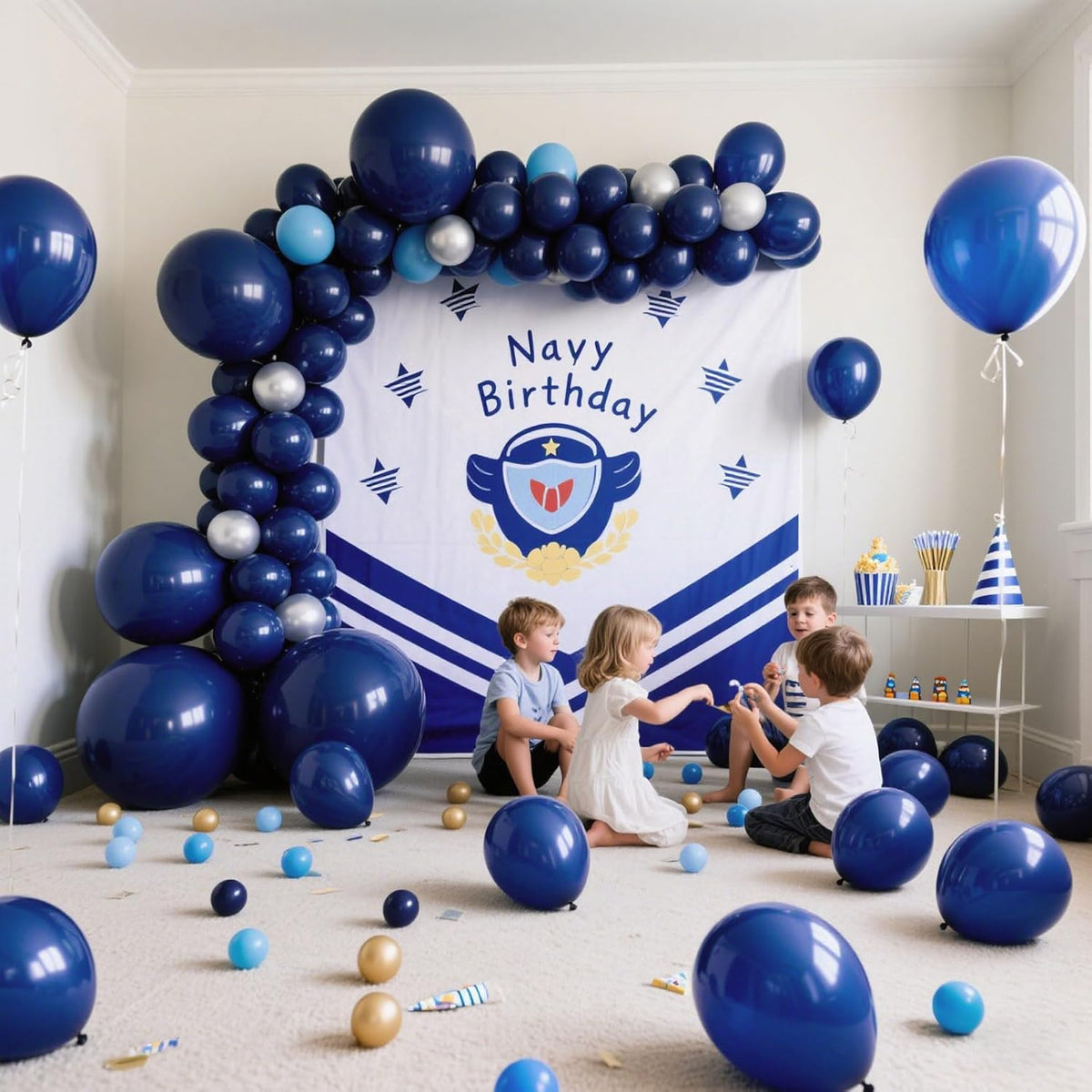 Navy Blue Balloons Latex Party Dark Blue 10 Pack 36 inch Round Navy Balloons for Wedding Graduation Birthday Party Backdrop Decorations