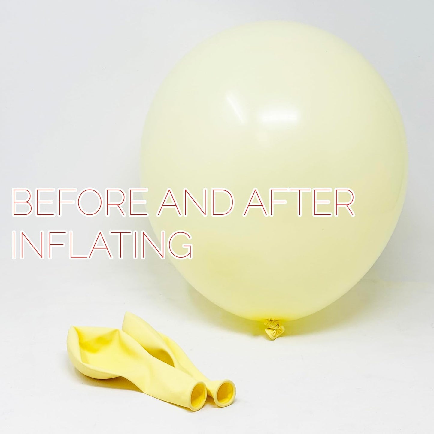 Allgala Helium Grade Latex Balloons - Bulk Balloon Pack | Ideal for Birthday Party Decorations, Gender Reveal, Thanksgiving | Thick and Strong Colored Balloons for Events | 50 pcs 12" - Retro Yellow