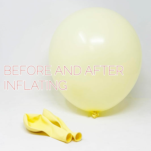 Allgala Helium Grade Latex Balloons - Bulk Balloon Pack | Ideal for Birthday Party Decorations, Gender Reveal, Thanksgiving | Thick and Strong Colored Balloons for Events | 50 pcs 12" - Retro Yellow