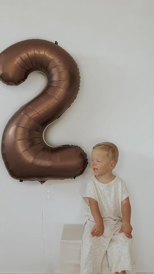 Dark Brown Number 21 Balloon 40 inch, Coffee Brown 21 Number Balloons, 21st Birthday Decorations, Chocolate 21 Year Old Women Men Party Supplies