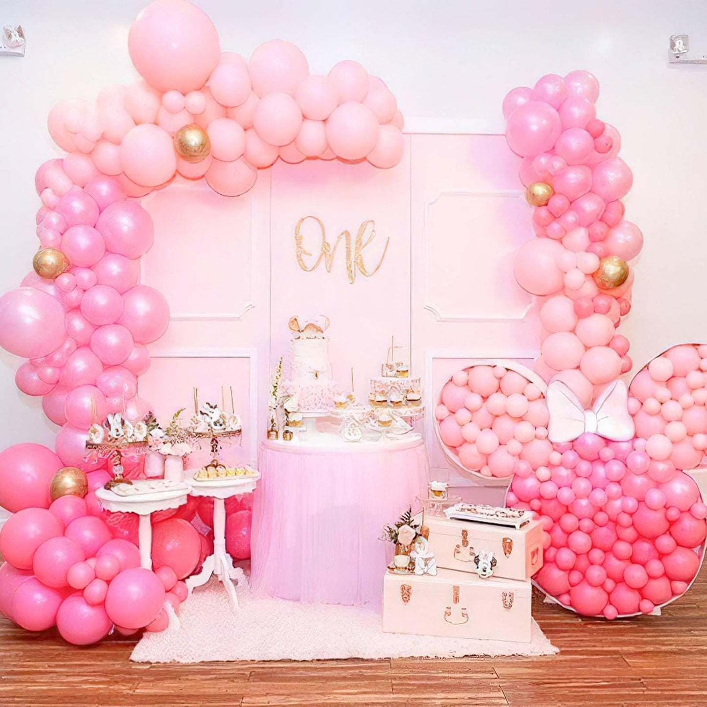 PartyWoo Light Pink Balloons 50 pcs 12 Inch Pastel Baby Pale Pink Latex Balloons for Baby Shower Gender Reveal Valentine's Day Engagement Wedding Princess Birthday Party Decorations Pink-Y48