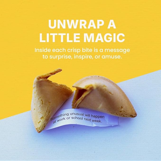 Fortune Cookies | Individually Wrapped Fortune Cookies for Christmas, Parties, Weddings, Events, and Celebrations with Fun Fortunes Multiple options Pack : (25, 50, 75, 100 ,150, 250, 350, 550 Pack) (200 Pack)