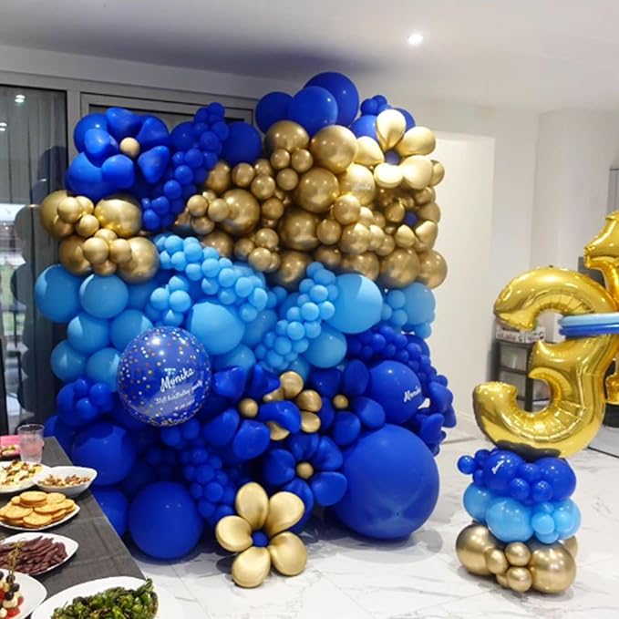 Royal Blue Balloons 12 inch, Royal Blue Latex Balloons 50pcs Party Balloons for Graduation Baby Shower Wedding Baseball Birthday Party Decorations