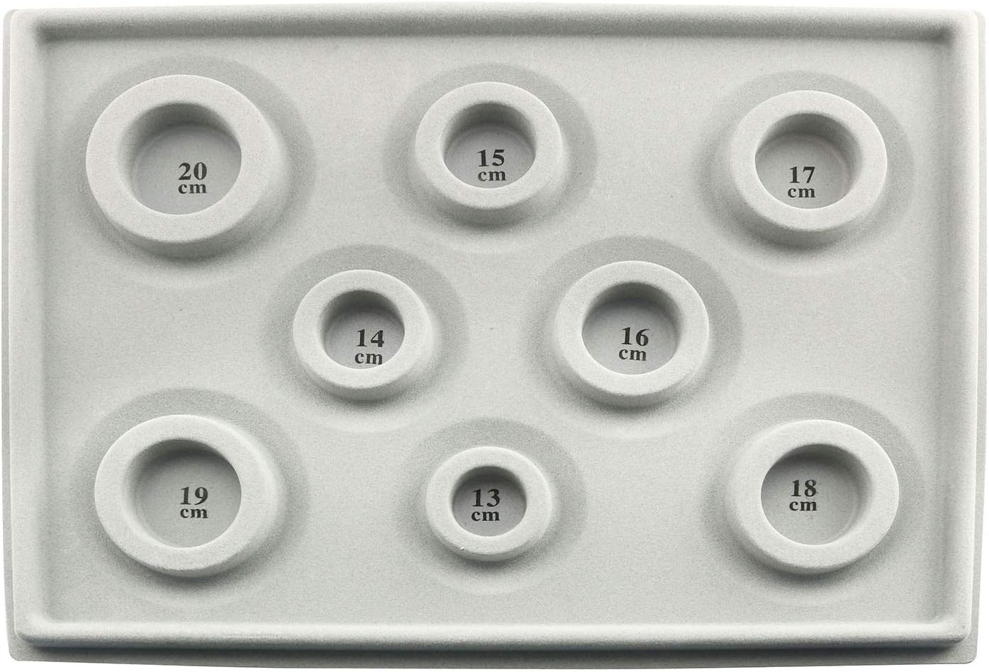 Tegg Bracelet Board Flocked Bead Beading Jewelry Organizer Tray for Bracelet Jewelry Making Design DIY Craft Panel
