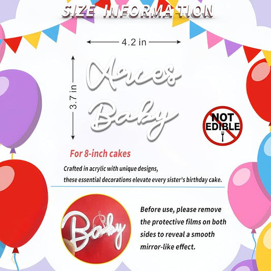 Aries Cake Topper Zodiac Birthday Decoration for Aries Season, Horoscope Party Supplies for Baby or Adult Birthday(Aries Baby)