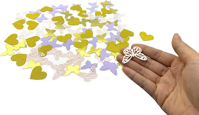 100PCS Butterfly Table Confetti,Butterfly Birthday Decorations for Bridal Shower Baby Shower Wedding Butterfly Party Decor