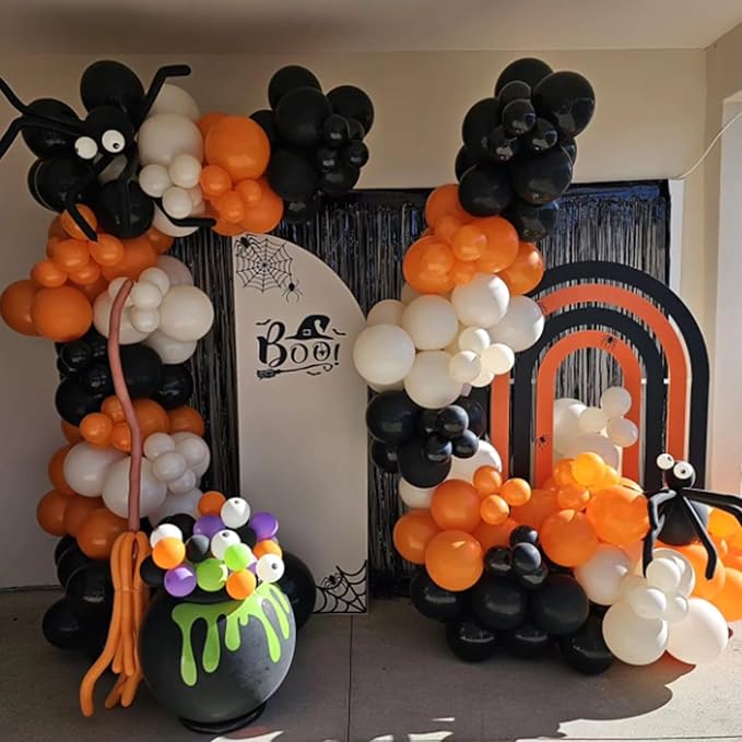 Black Balloons 12 inch, Black Latex Balloons 50pcs Party Balloons for Graduation Halloween Birthday Party Decorations