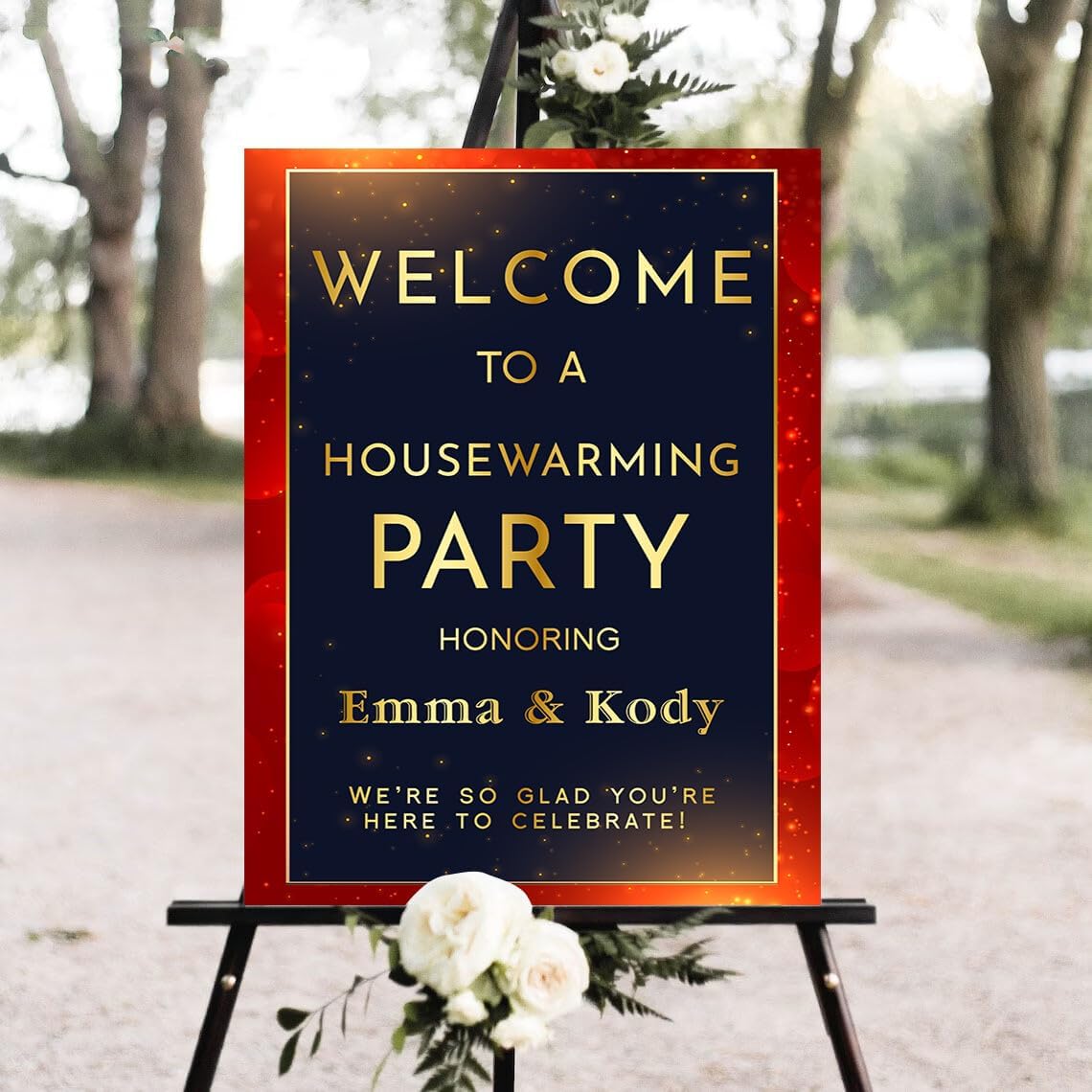 Housewarming Sign, Welcome To Housewarming Party, 12" x 18", 24" x 18", 24" x 36"