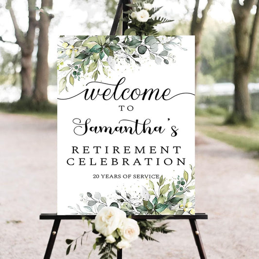 Personalized Retirement Yard Sign, Retirement Celebration Welcome Sign, Retirement Party Sign, Retirement Decorations, Retirement Outdoor Sign, Retirement Home Decor, Retirement Celebration Sign #13
