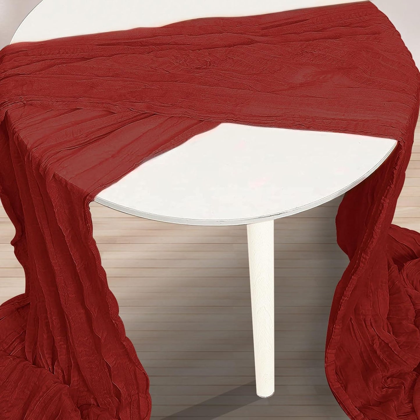 10 Pack Terracotta Cheesecloth Table Runner 35x120 Inch 10Ft Rustic Gauze Cheese Cloth Thanksgiving Table Runner Sheer Cheesecloth Table Runners for Wedding Party Bridal Shower Decoration