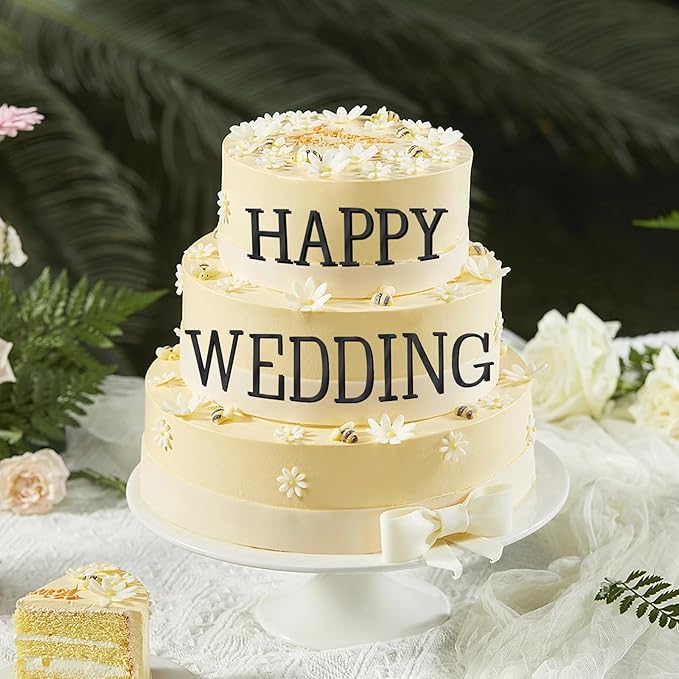 74 PCS Custom Cake Topper Name Black Acrylic Letters DIY Personalized A-Z & 0-9 Number Alphabet Cake Decoration For Wedding Anniversary Baby Shower Party Birthday Supplies