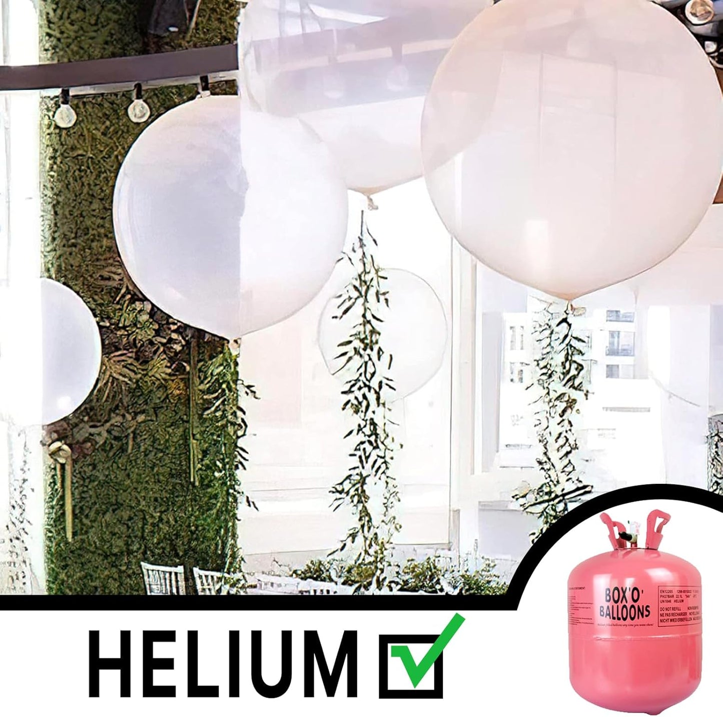 PartyWoo Clear Balloons 4 pcs 36 Inch Extra Large Big Jumbo Giant Transparent Bubble Latex Helium Balloons for Graduation Wedding Baby Shower Gender Reveal Birthday Party Decorations Clear-Y2