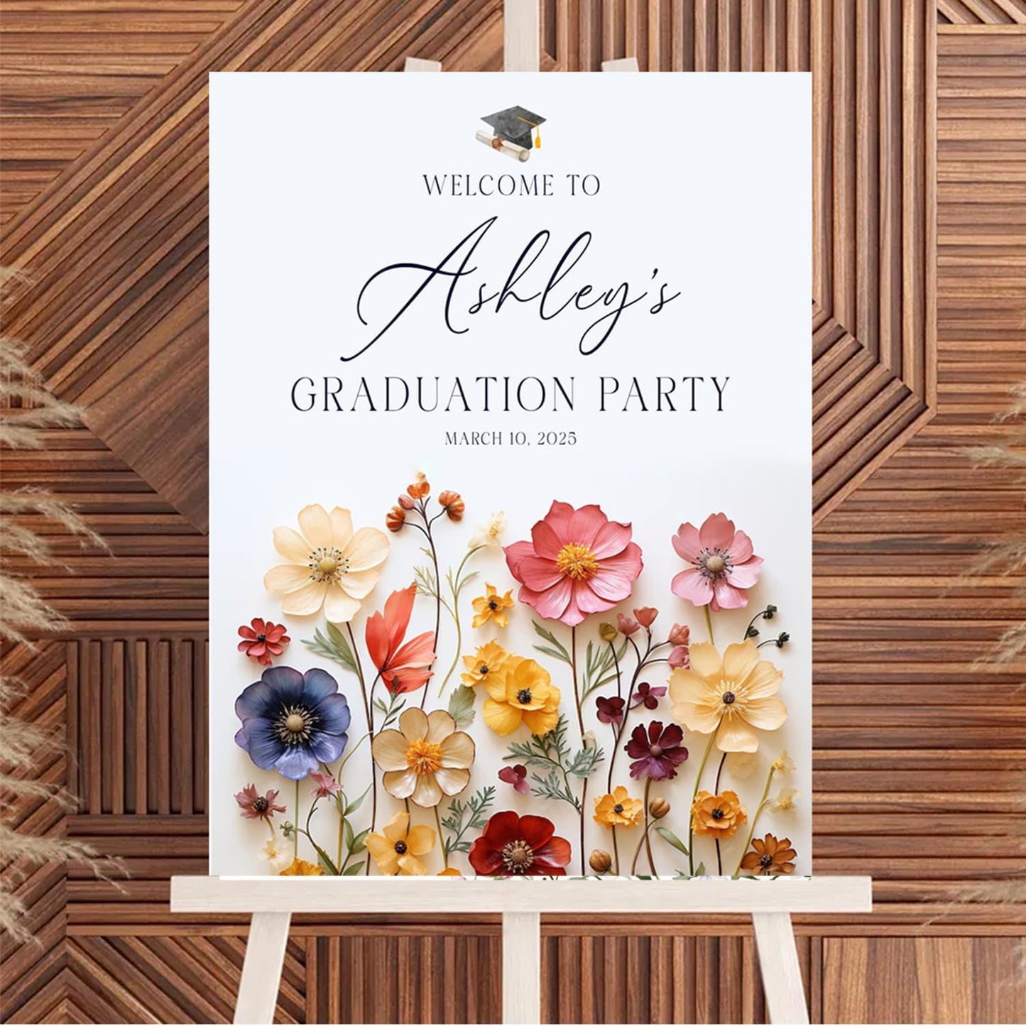 Personalized 2025 Graduation Party Welcome Sign, Minimalist Grads Decor, Class of 2025 Graduation Party Poster, Custom Graduation Party Sign, Congrats Grad Decorations Design 2
