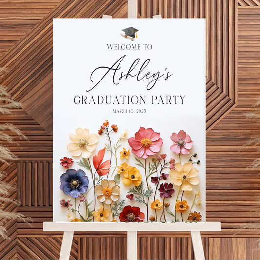 Personalized 2025 Graduation Party Welcome Sign, Minimalist Grads Decor, Class of 2025 Graduation Party Poster, Custom Graduation Party Sign, Congrats Grad Decorations Design 2