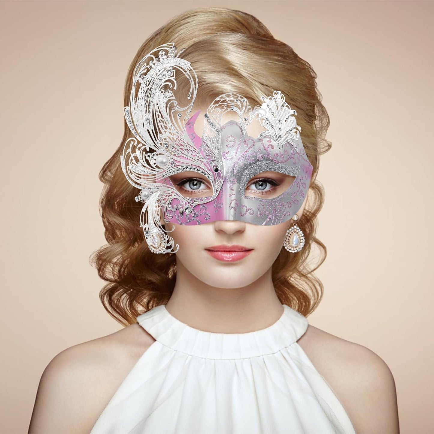 Mysterious Venetian Butterfly Lady Masquerade Halloween Party Mask Evening Prom Ball Mask Bar Costumes Accessory