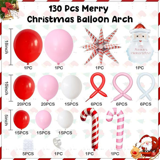 Mothers Day Balloon Arch Garland Kit, Red Pink White Latex Party Balloons Happy Mother's Day Heart Foil Mylar Balloon for Best Mom Ever Wedding Anniversary Engagement Birthday Party Decorations