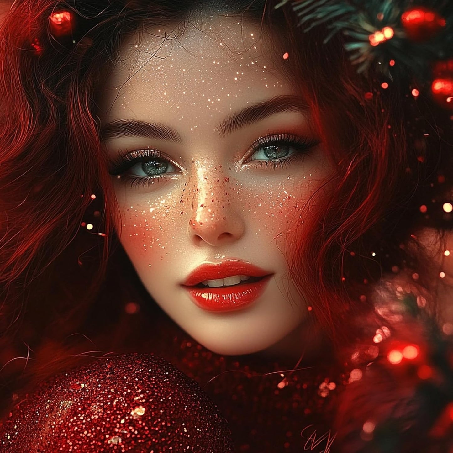 Red Body Hair Glitter Stick for Kids,Christmas Makeup Chunky Sequins Face Glitter Rave Singer Concert for Women, Halloween Glitter Paint,Waterproof Shimmer Carnival Mardi Gras Accessories