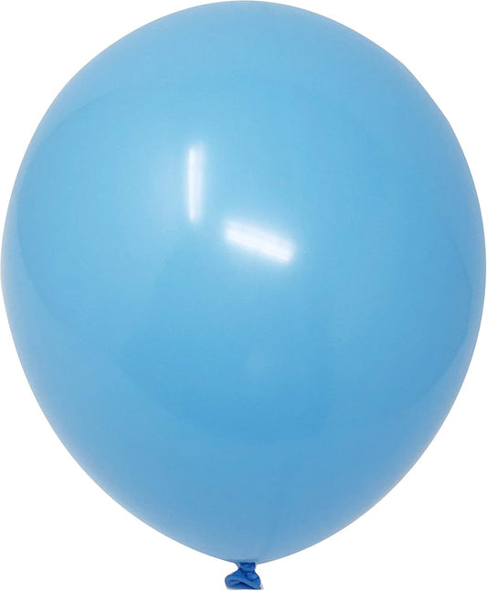 Allgala Latex Balloons for Parties | Helium Grade Bulk Balloon Pack | Ideal for Birthday Party Decorations, Baby Shower, Christmas Party | Colored Balloons for Events | 100ct 12" - Light Blue