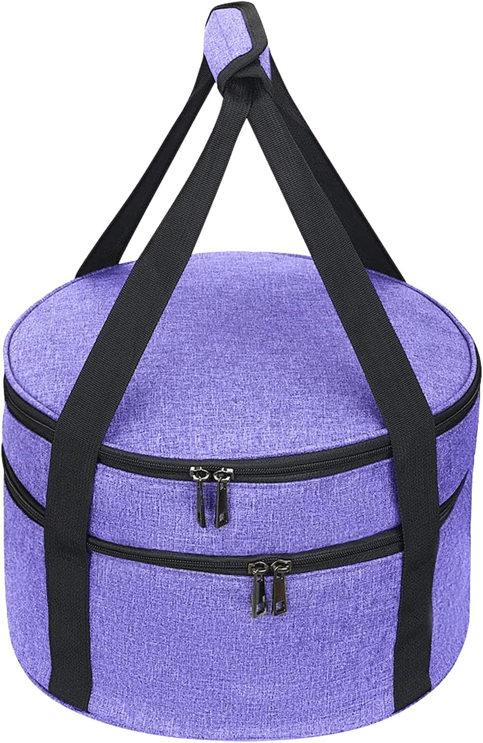 Insulated Double Decker Casserole Carrier - Hot & Cold Food, Pie & Salad Bowl Holder - Perfect for Parties & Picnics
