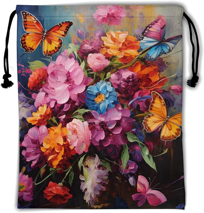 Nerxy Leaf Grip Bags for Gymnastics Tropical Leaves Grip Bag Botanical Drawstring Storage Bags