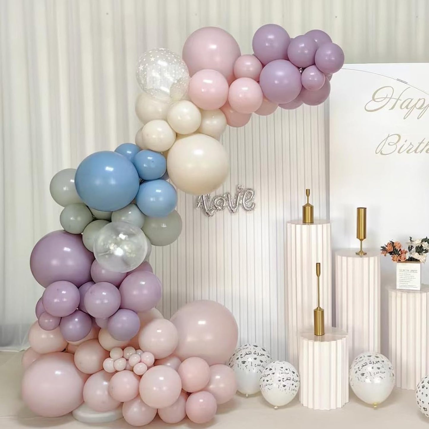 Taro Purple Balloons, Scmdoti Taro Purple Balloons Different Sizes 18 12 10 5 Inches, Purples Balloon Garland Arch for Birthday Baby Shower Graduation Wedding Anniversary Party Decorations(TaroPurple)