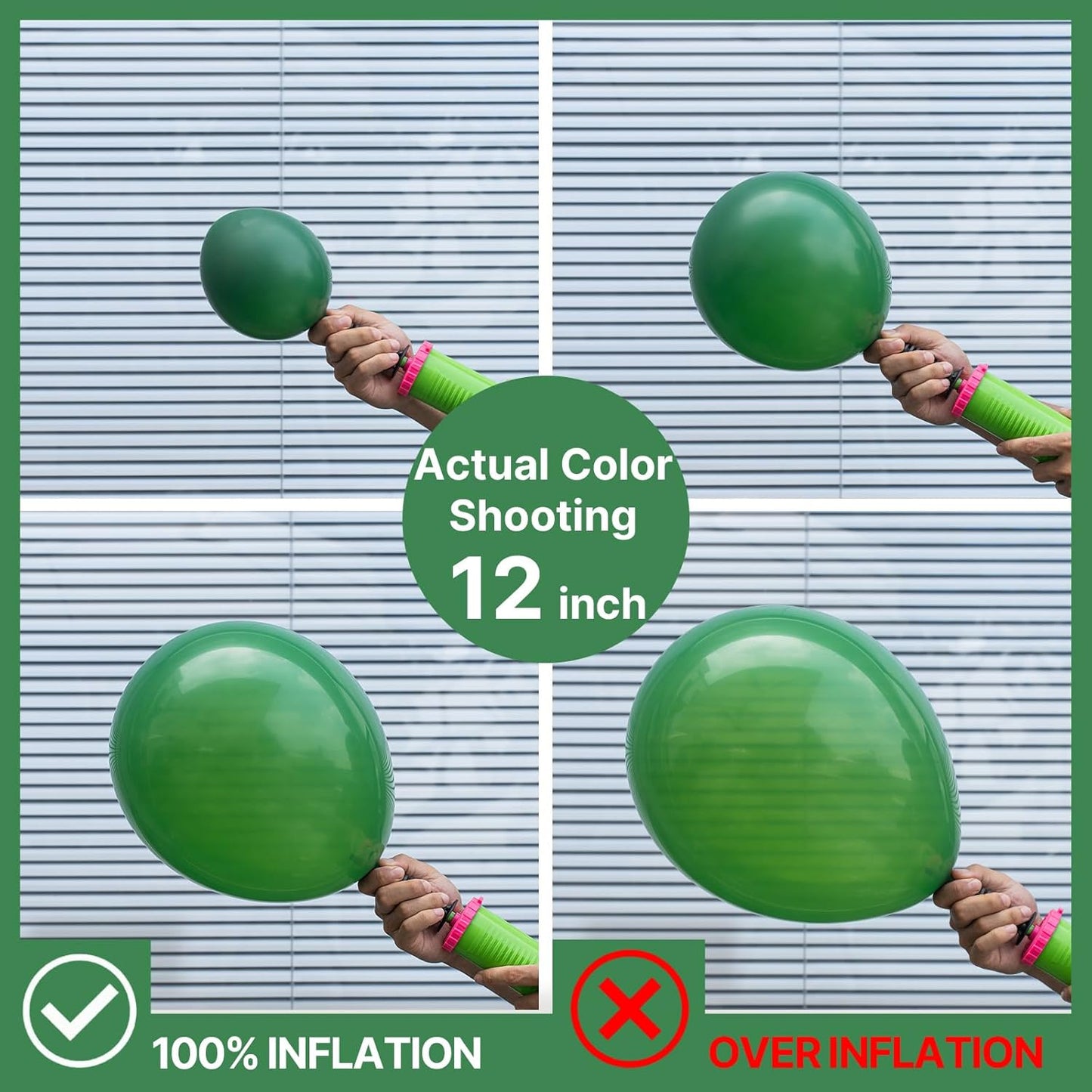 PartyWoo Dark Green Balloons 100pcs 5 Inch Emerald Hunter Forest Green Balloons for Wedding Boy Baby Shower Birthday Christmas Graduation Dinosaur Jungle Golf Theme Party Decorations Green-Y56