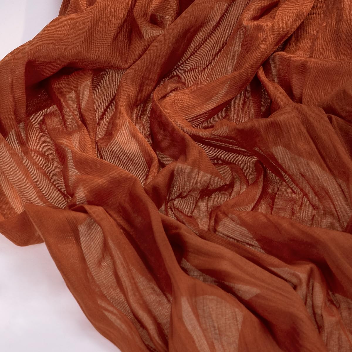 Socomi 10pcs Terracotta Fall Thanksgiving Cheesecloth Table Runner Boho Rustic Gauze 120 inch 10FT Cheese Cloth Runner for Wedding Party Baby Shower Birthday Home Decor Holiday Decorations