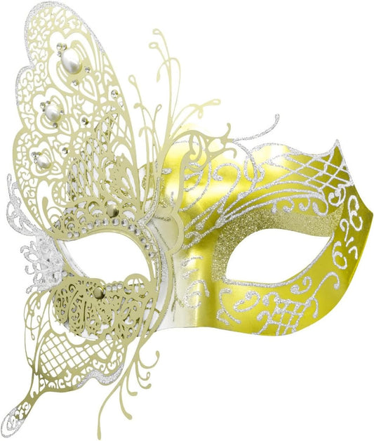 Mysterious Venetian Butterfly Lady Masquerade Halloween Party Mask Evening Prom Ball Mask Bar Costumes Accessory