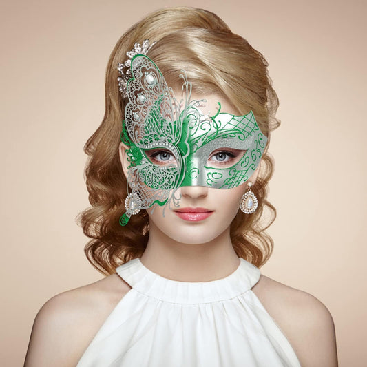Mysterious Venetian Butterfly Lady Masquerade Halloween Party Mask Evening Prom Ball Mask Bar Costumes Accessory