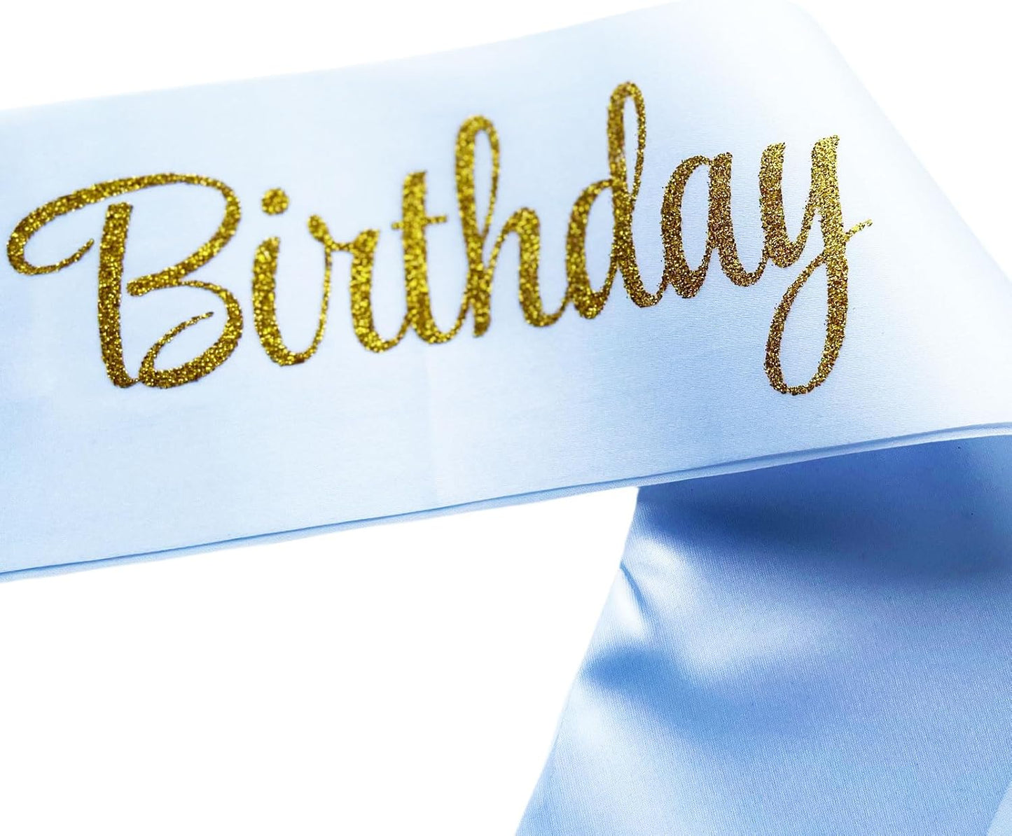 It's My 18th Birthday Sash, Birthday Sash for Women, Birthday Princess 18th Birthday Gifts Decorations for Happy 18th Birthday Party Favor Supplies,White Gold
