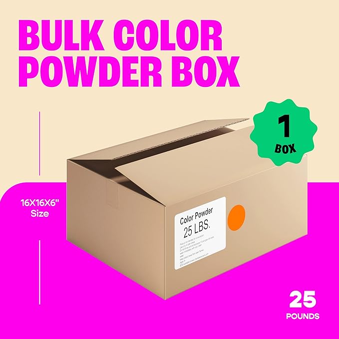 Chameleon Colors 25 lb. Color Powder - 1 Pack - Vibrant Orange Color - for 15-20 People - Non-Toxic & Gluten-Free - for Holi, Color Wars, Fun Run, Gender Reveal, Summer Camp & More