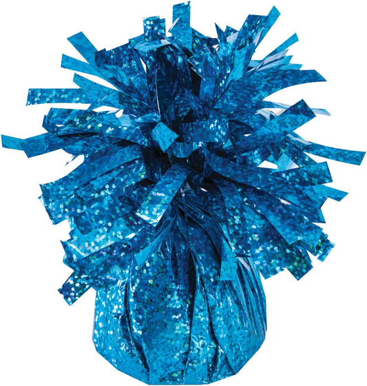 PMU 6 Pcs Kisses Balloon Weights - Decorative Balloon Weight for Christmas, Thanksgiving, Birthday, Party Favors, Wedding & Baby Shower - 6oz. Peacock Blue, Pkg/6