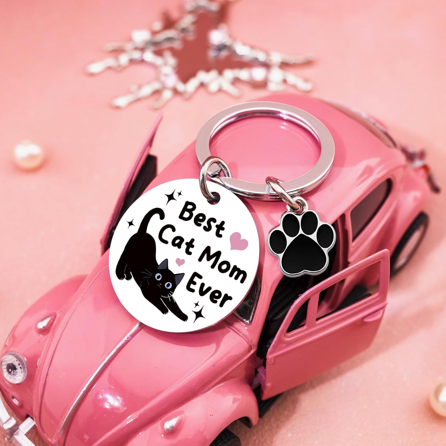 Cat Mom Gifts Cats Themed keychain Cats Lovers Gifts for Women