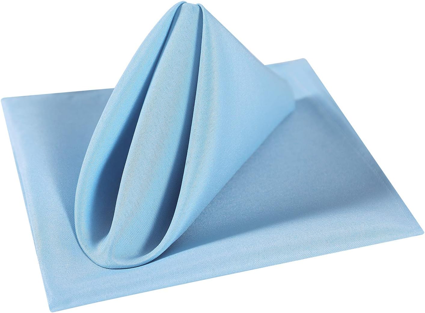 Cloth Napkins 17x17 inch Washable Polyester Dinner Napkins Soft Table Napkins for Wedding Party Dining Banquet(Blue Mist,25PCS)