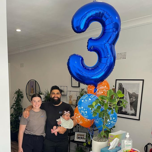 Night Blue 5 Balloon, Number Balloons 40 Inch, 5th Birthday Balloon Decorations, Night Blue Party Supplies, 5 Number Balloons, Number 5 Balloon