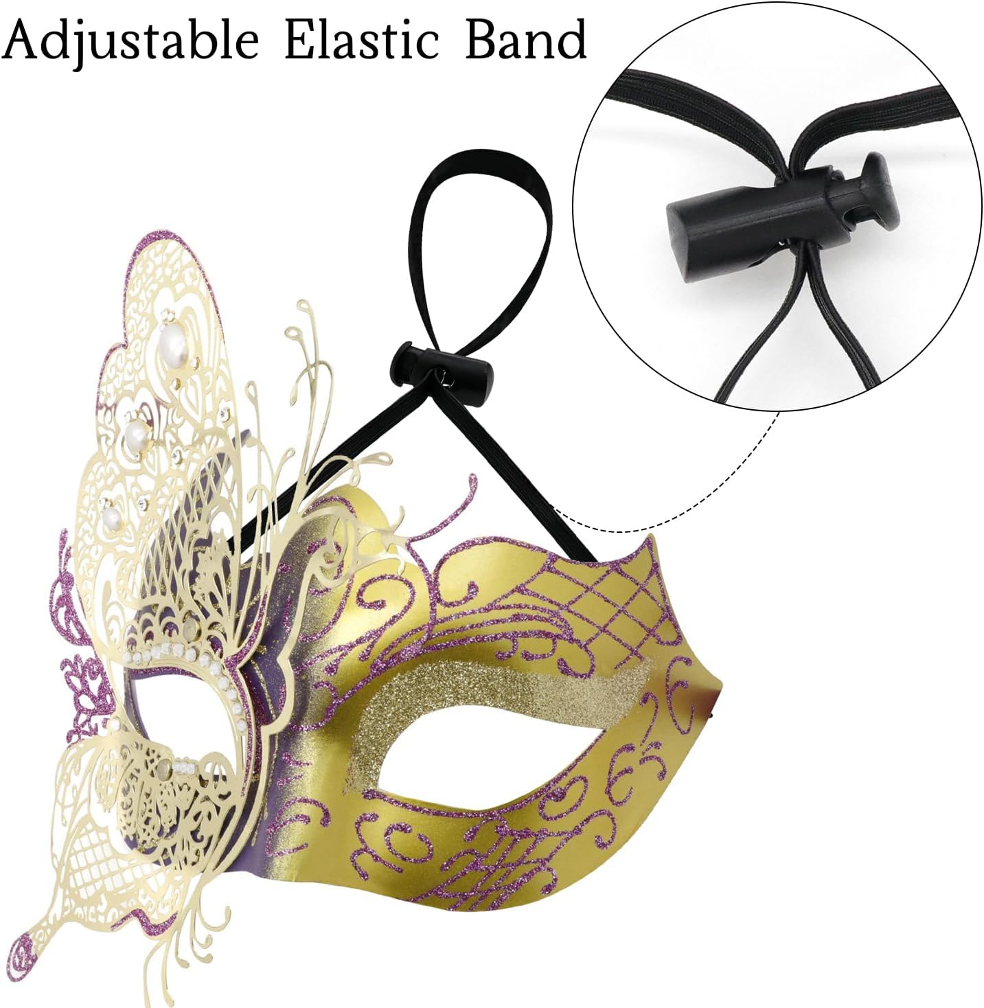 Mysterious Venetian Butterfly Lady Masquerade Halloween Party Mask Evening Prom Ball Mask Bar Costumes Accessory