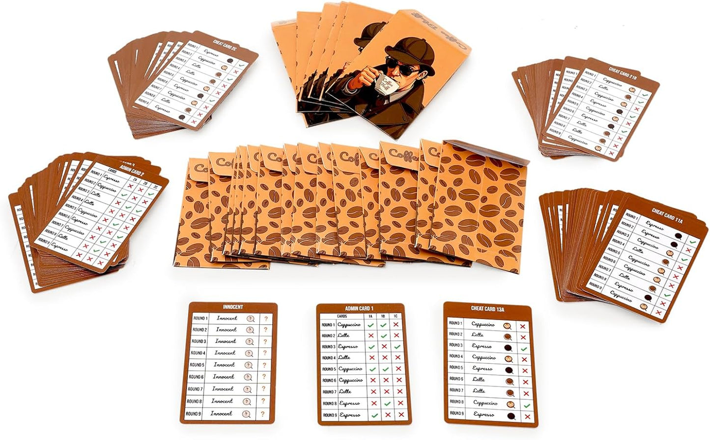 Coffee Bluff, Friends and Family game night companion, Card Games for Adults, party games, Family Board Games for Kids and Adults, Adult Games for Game Night, Brain games for adults, Family games