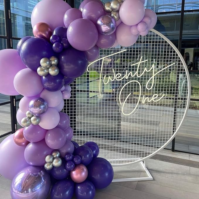 KBZVNAF Dark Purple Latex Party Balloons - 50 Pack 12 inch Helium Matte Purple Balloons for Birthday Wedding Baby Shower Halloween Party Decorations