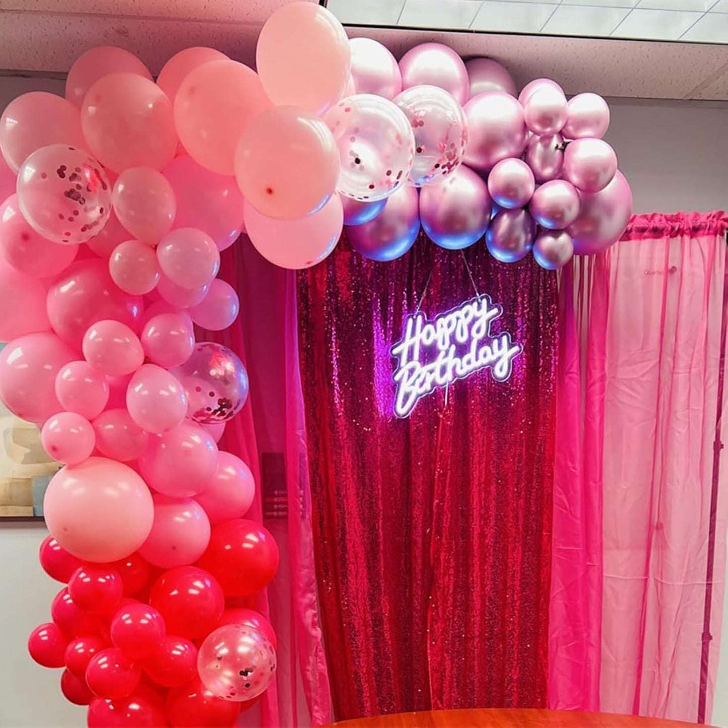 Pink Balloons Hot Pink Balloons Metallic Light Pink Balloons 50pcs 12inch Pastel Pink Helium Latex Balloons Pink Confetti Chrome Pink Balloon Princess Birthday Party Decorations Bride Wedding