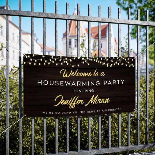 Personalized Housewarming Party Welcome Banner Decorations Double Sided Printing And Various Sizes #4