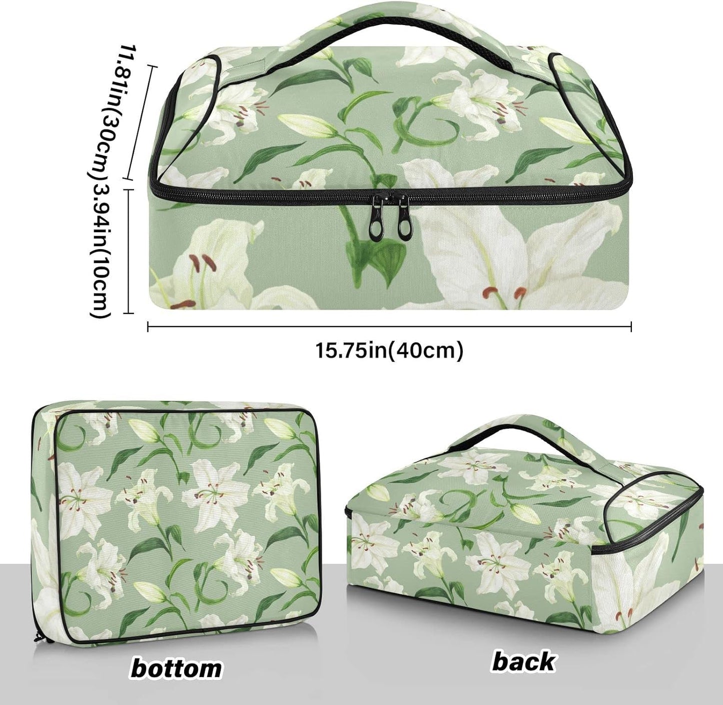 Casserole Carriers for Hot or Cold Food Reusable Casserole Dish Carrier Insulated Thermal Large Capacity Durable Perfect for Party Camping Family Gatherings Yellow Fish