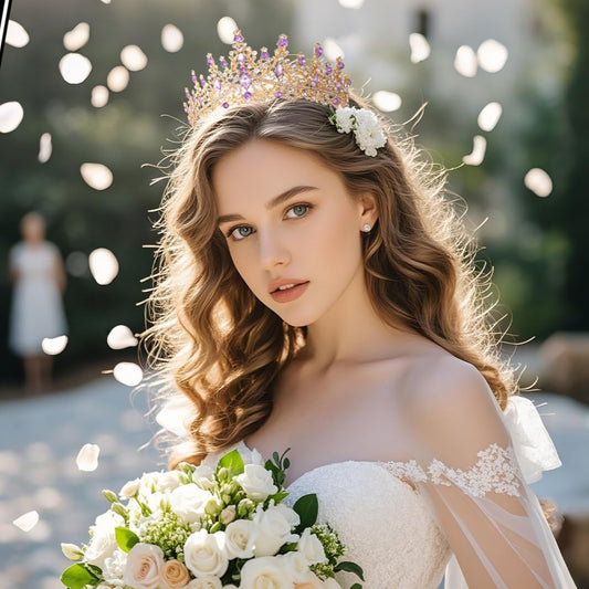 Kamirola Crystal Crowns and Tiaras Headband for Girl or Women Birthday Party Wedding Prom Bridal Halloween Christmas （TR19）