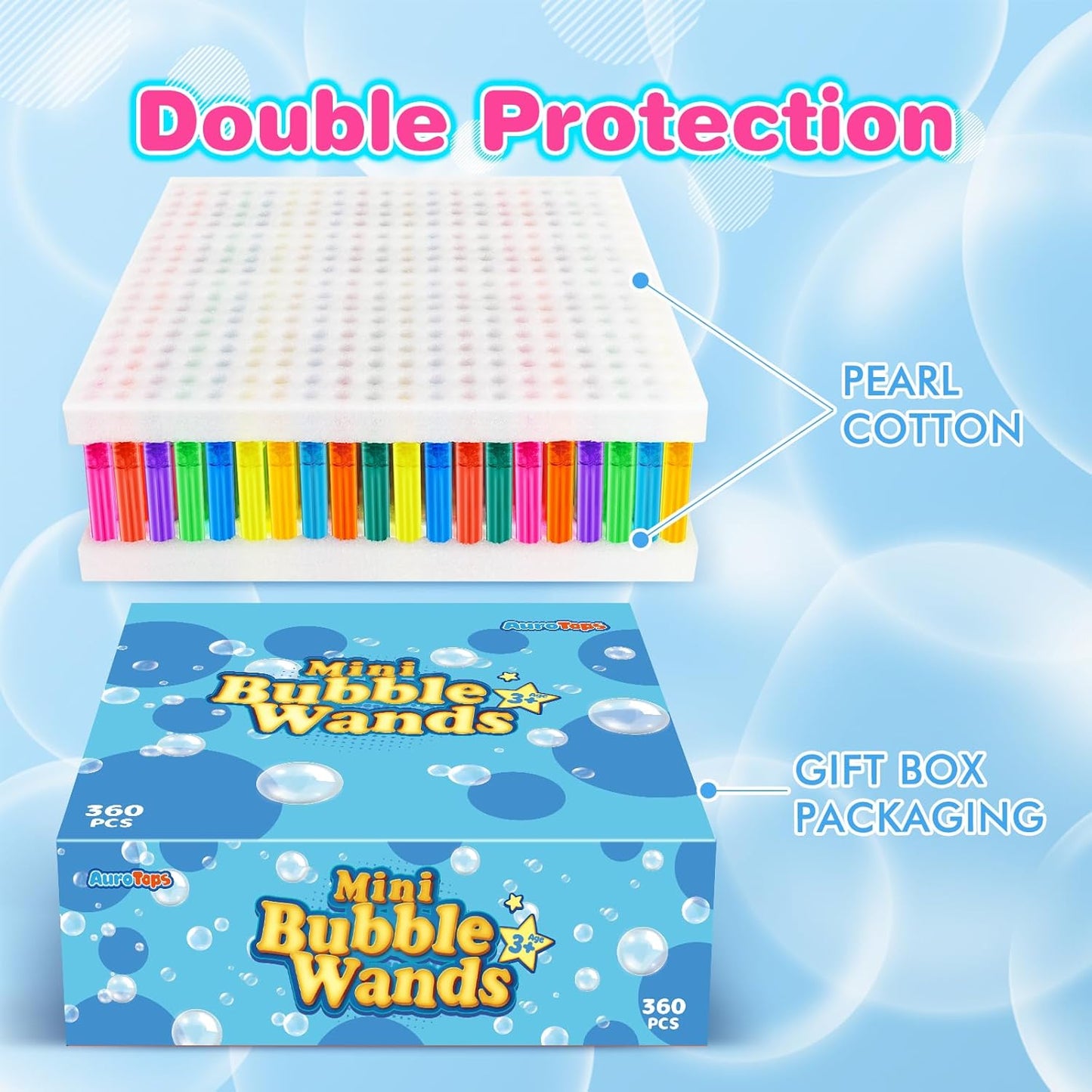 360 PCS Mini Bubble Wands,Bubble Party Favors Assortment Toys for Kids,Themed Birthday, Halloween, Goodie Bags, Carnival Prizes, Wedding, Bubble Maker Toys for Kids,Outdoor Gifts for Girls & Boys