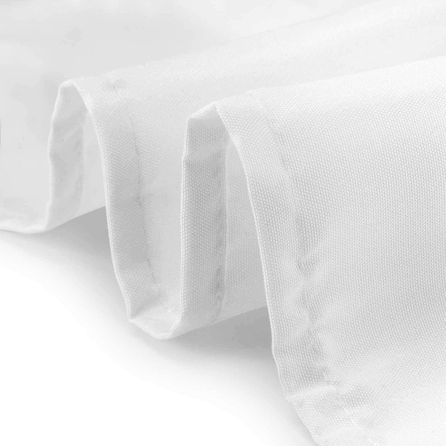 Lann's Linens - 60" x 102" Premium Tablecloth for Wedding/Banquet/Restaurant - Rectangular Polyester Fabric Table Cloth - White