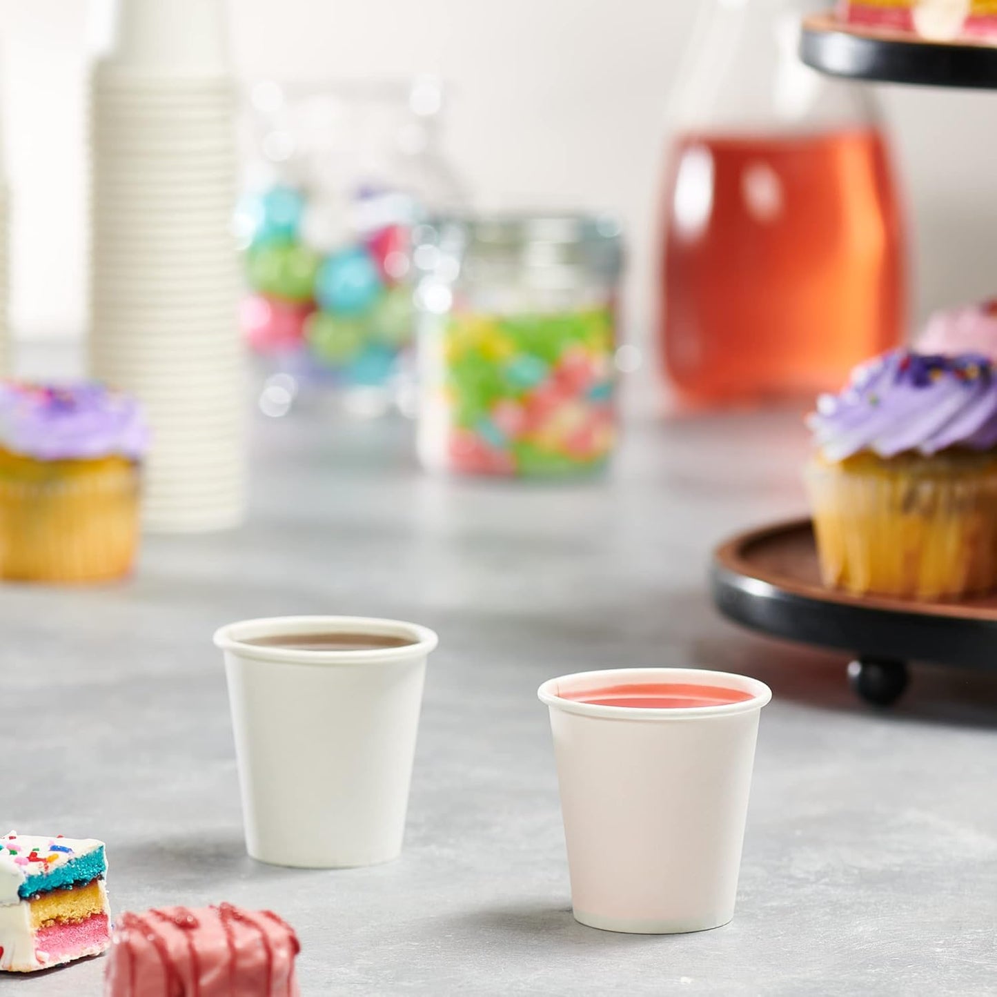 GUSTO [4 oz. - 300 count] Disposable White Paper Cups, Hot Coffee Cups - Eco-Friendly Hot Cups