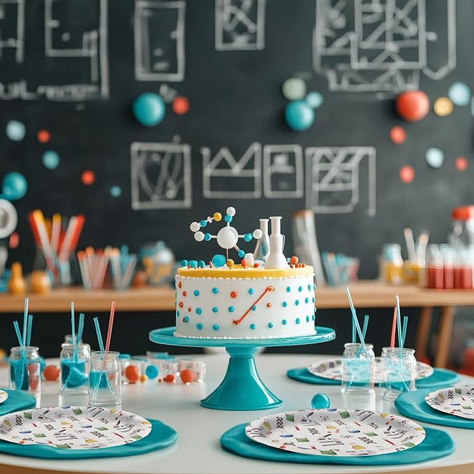 Science Party Decorations - Science Party Plates and Napkins for Kids Birthday Party, Serves 40 Guests